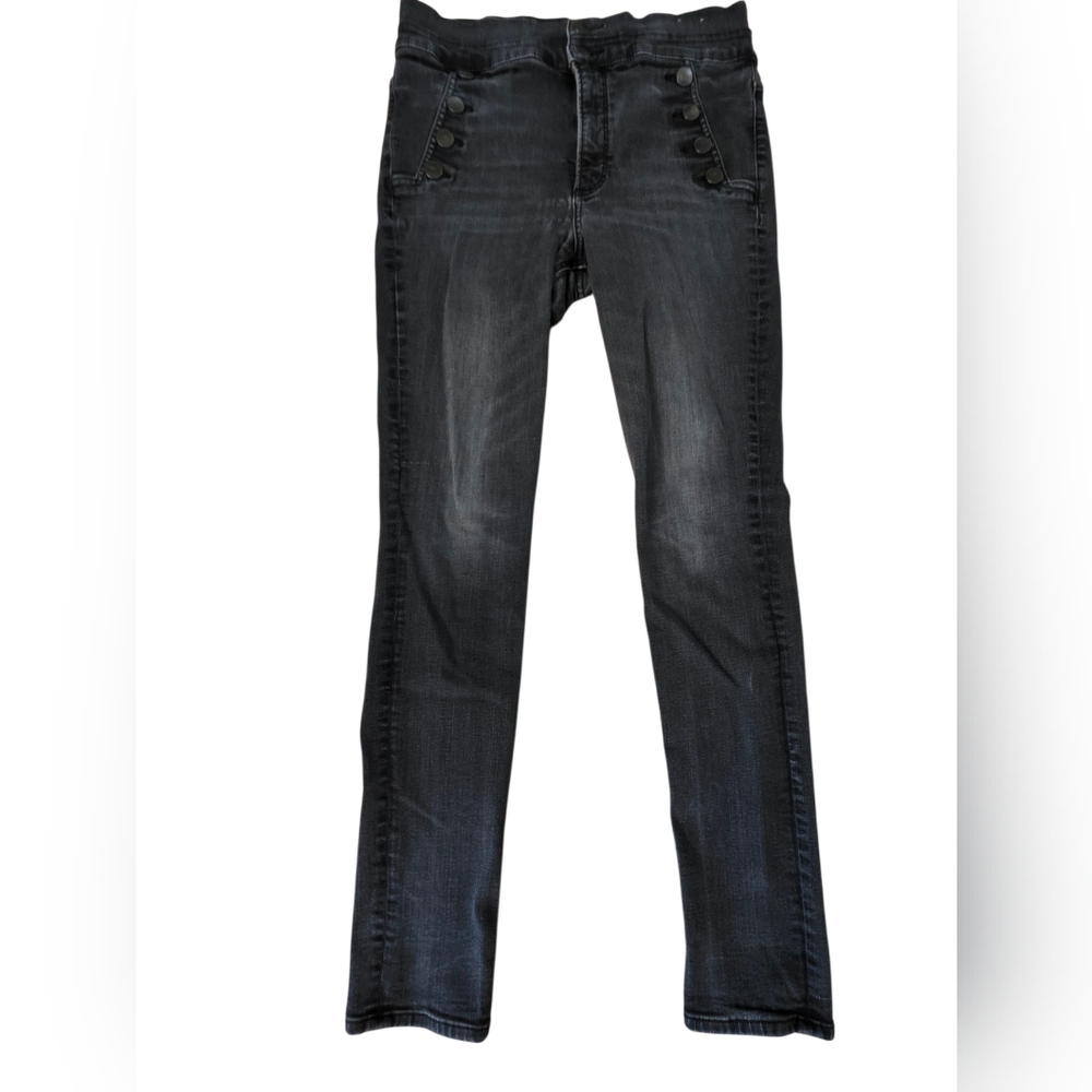 Express Super High Rise Legging Button Detail Gray Size 12R